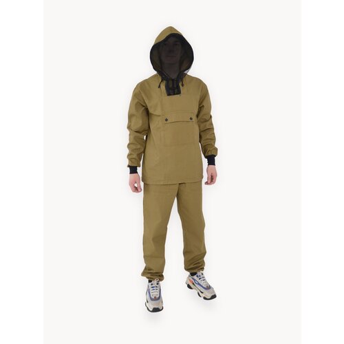 Костюм москитный для охоты и рыбалки (тк. палатка 240 гр/м2), хаки, р-р 44-46 (170-176 см)