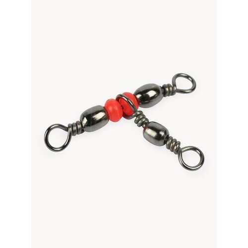 Тройной вертлюжок с бусинами №9