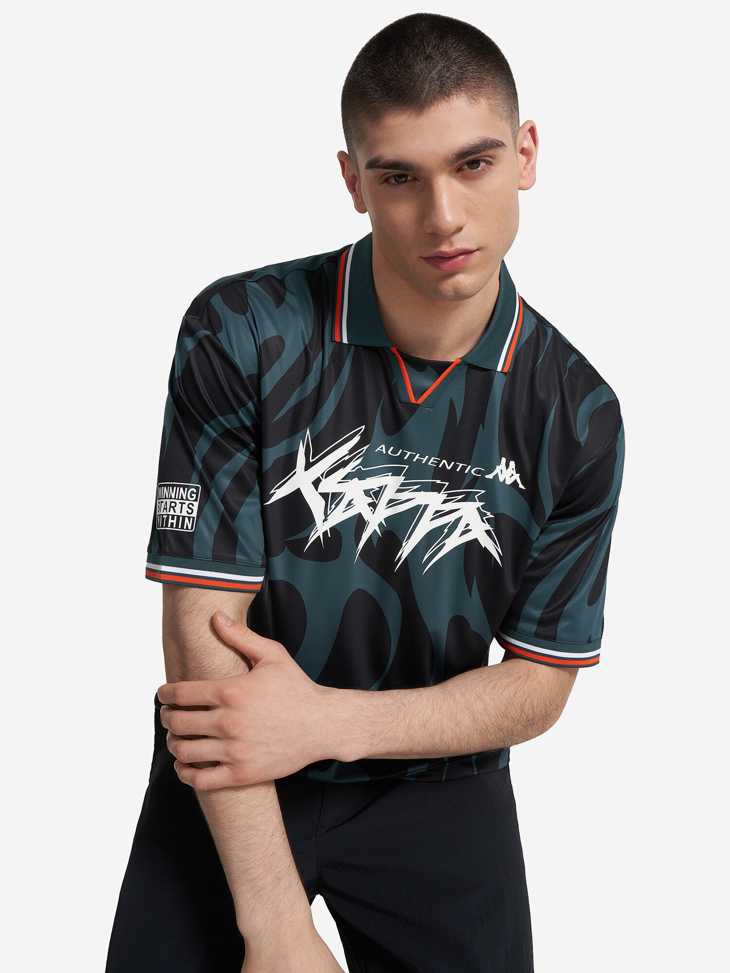 Футболка Kappa, размер 48-50, черный