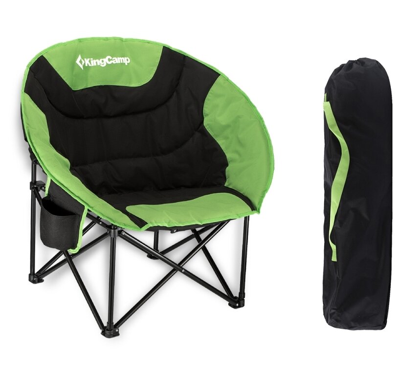 Кресло туристическое раскладное KingCamp KC3816 Moon Leisure Chair цвет: зеленый