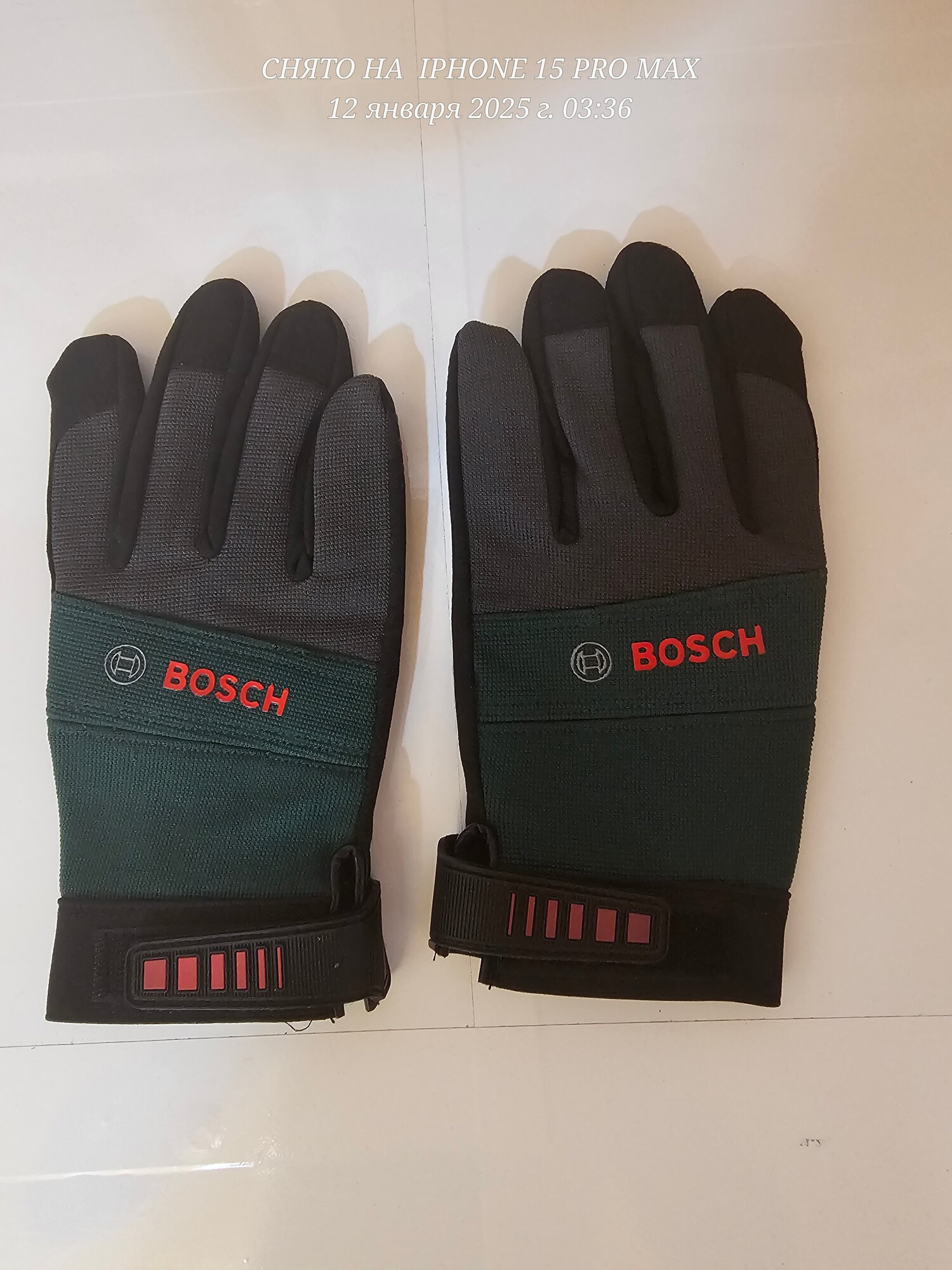 Защитные перчатки строительные садовые перчатки Bosch размер: 9(L) ОРИГИНАЛ очень прочные