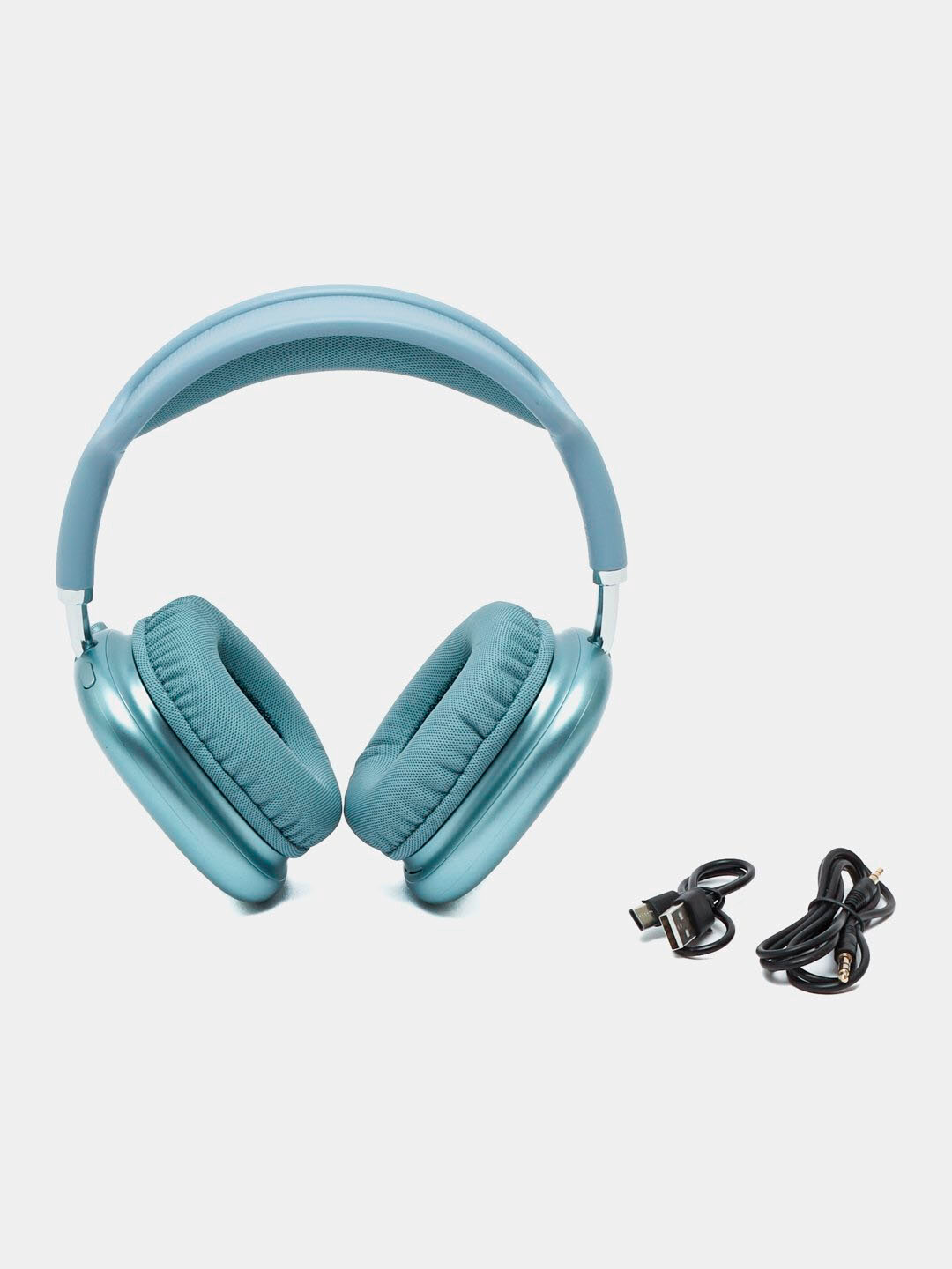 Беспроводные полноразмерные Bluetooth-наушники Hoco W35 Air с микрофоном, голубые — Bluetooth 5.3 и AUX 3.5 мм — фото 1