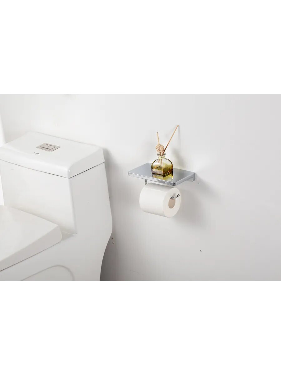 Бумагодержатель с полочкой настенный GAPPO G30803 — фото 1