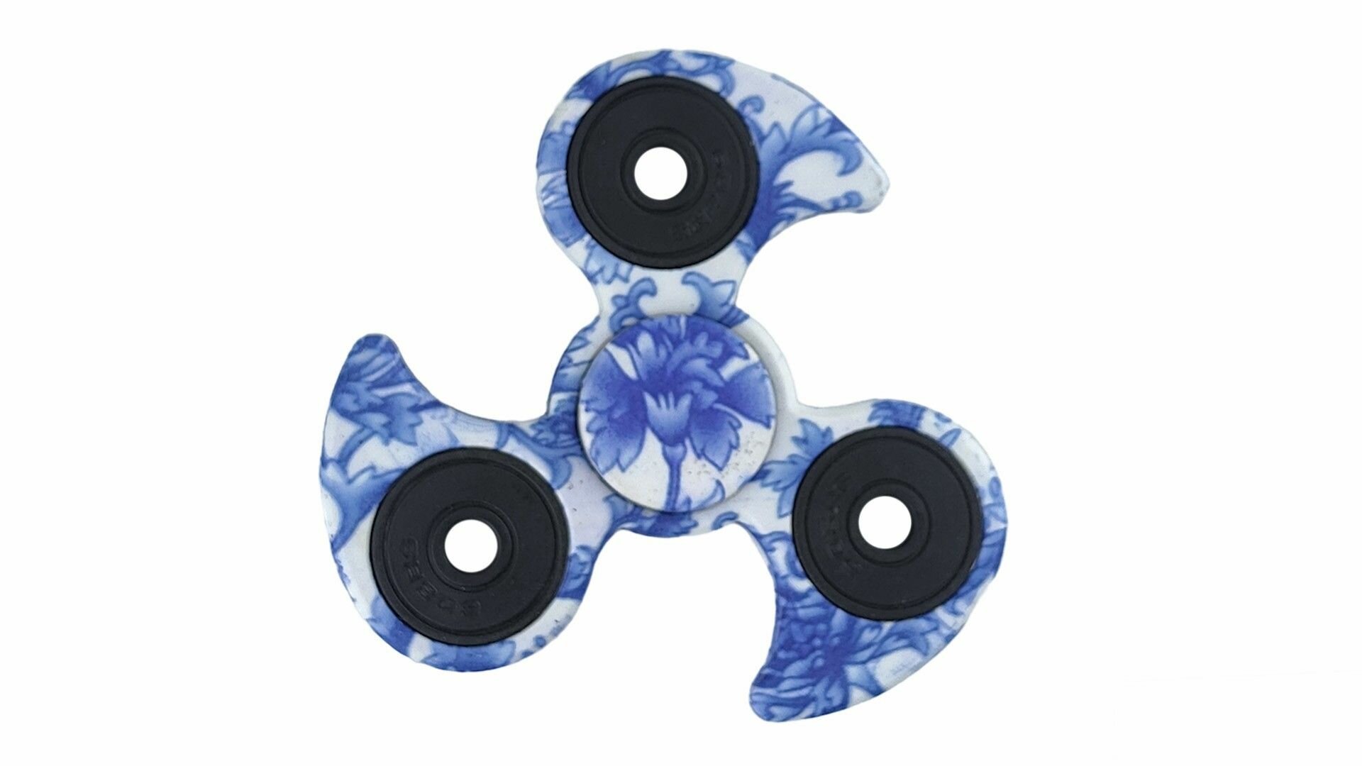 Спиннер Weizhikang, трехлепестковый, пластик/металл, синий, антистресс, для всех возрастов