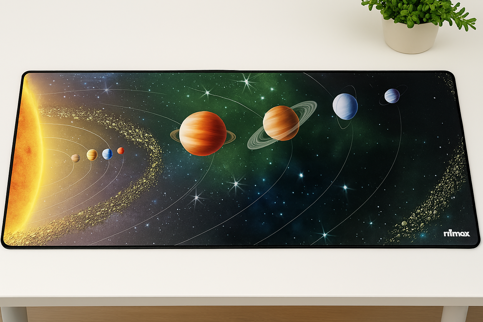 Коврик, Nillmax, узор «Космический», для офиса и повседневного использования