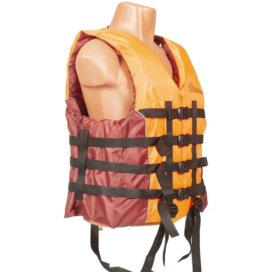 Спасательный жилет Ковчег Сплав ТУ (L-XL/р.50-52/до 85 кг/оранжевый/бордовый)