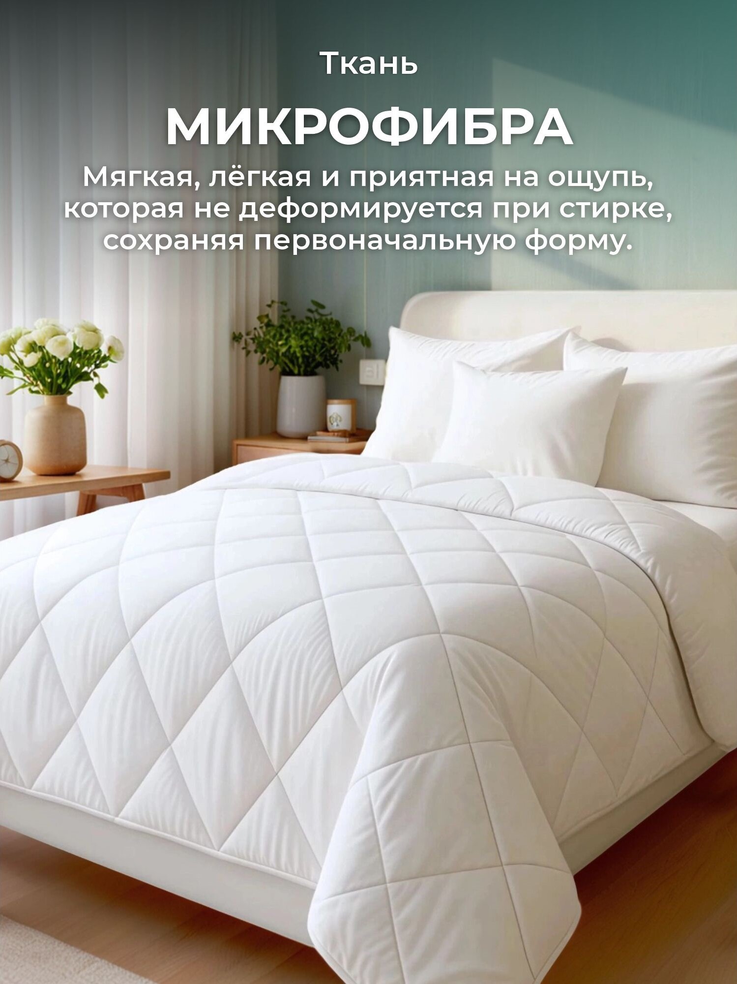 Одеяло 200х200 см OLTEX Жемчуг холфитекс евро размер как икеа — фото 1