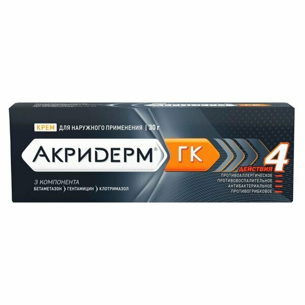 Акридерм ГК крем для наружного применения 30г