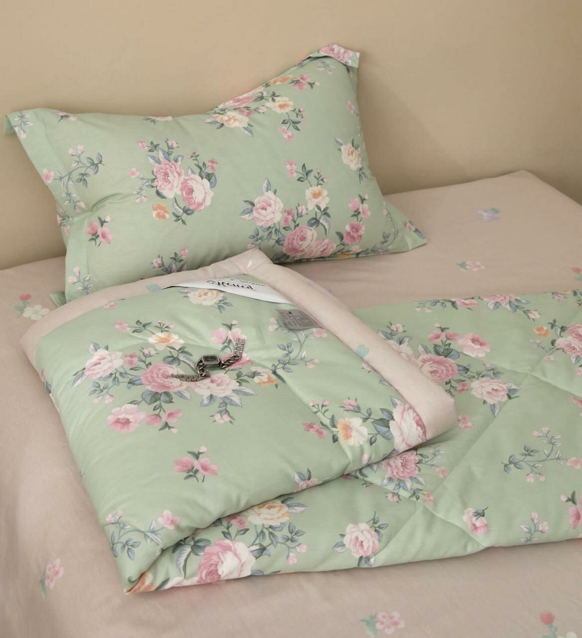 Постельное белье с одеялом 1,5 хлопок 100% Сатин Mency Men-5 — фото 1