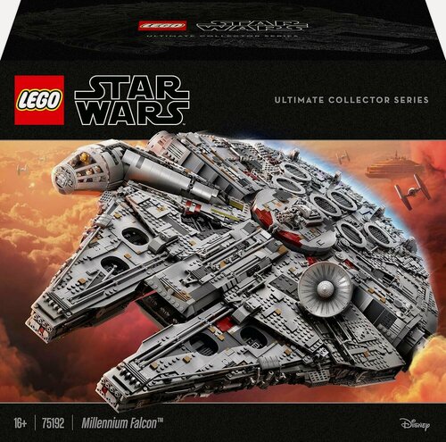Изображение товара Конструктор LEGO Star Wars 75192 Сокол Тысячелетия Millennium Falcon, 7541 дет, 8 минифигурок