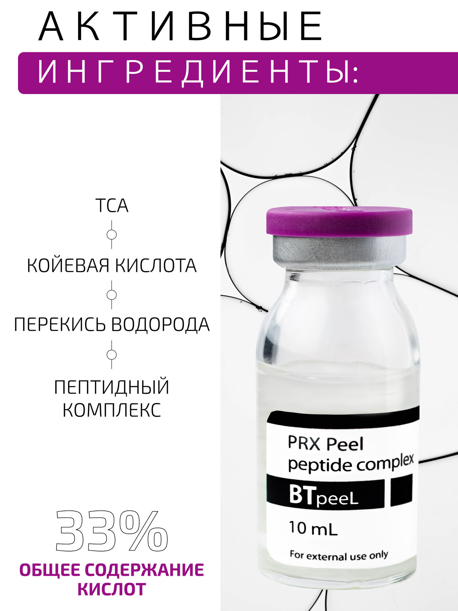 Пилинг PRX с пептидным комплексом BTpeel, 10 мл — фото 1