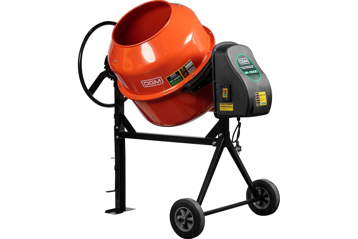 Бетоносмеситель DGM BK-200C (объем 200/140 л 1100 Вт 230 В вес 55 кг) (DG1543-6)