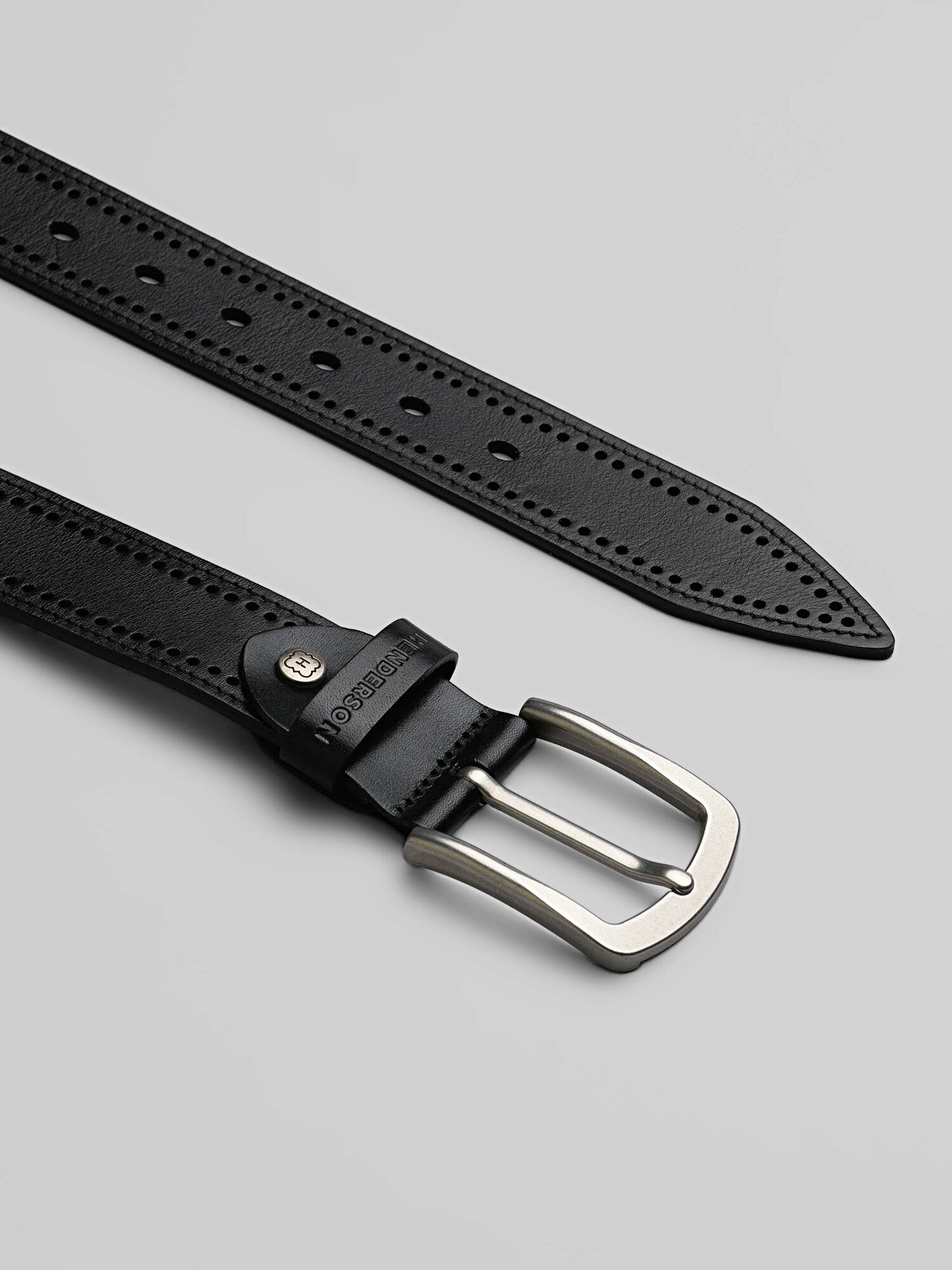 Ремень HENDERSON для мужчин, размер 115, черный — фото 1