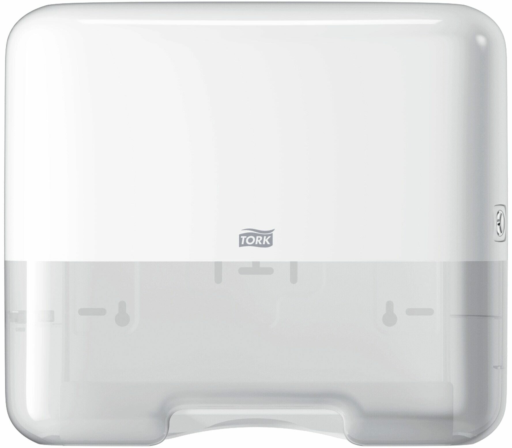 Мини-диспенсер Tork для листовых полотенец сложения ZZ и C (H2) настенный белый 552100