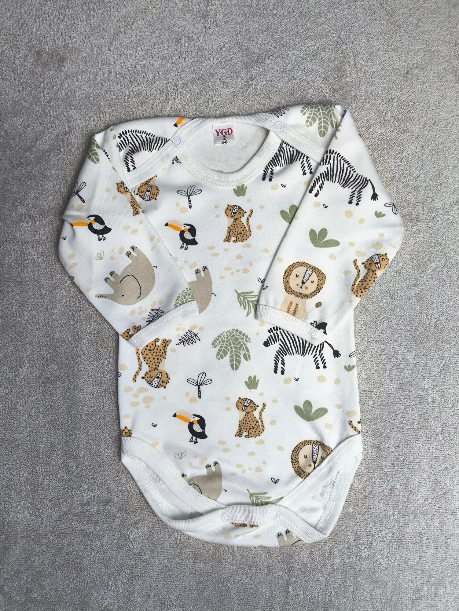 Боди, размер 9-12, розовый, бежевый, голубой, белый — фото 1