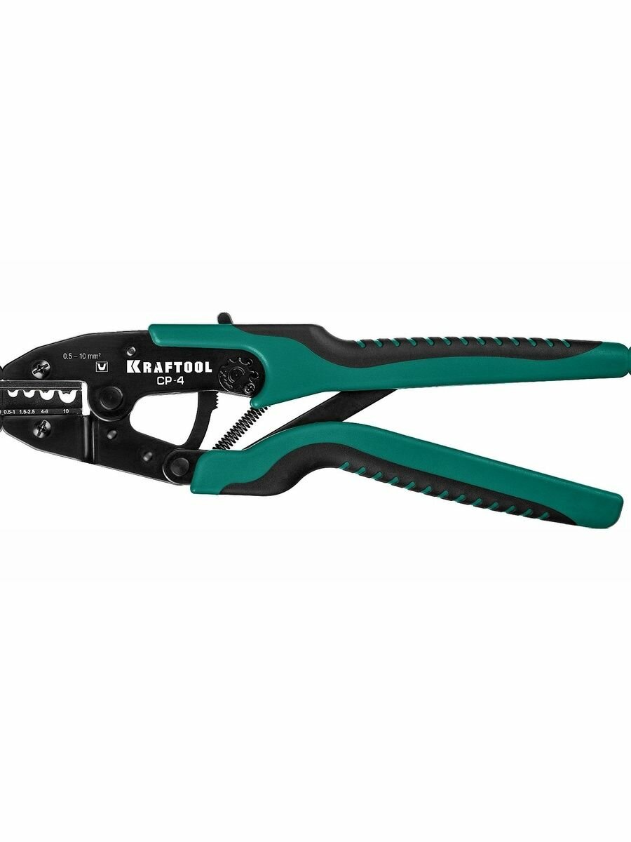 Пресс-клещи KRAFTOOL CP-4 для медных наконечников и гильз, 0.5 - 10 мм2 (45461-4)