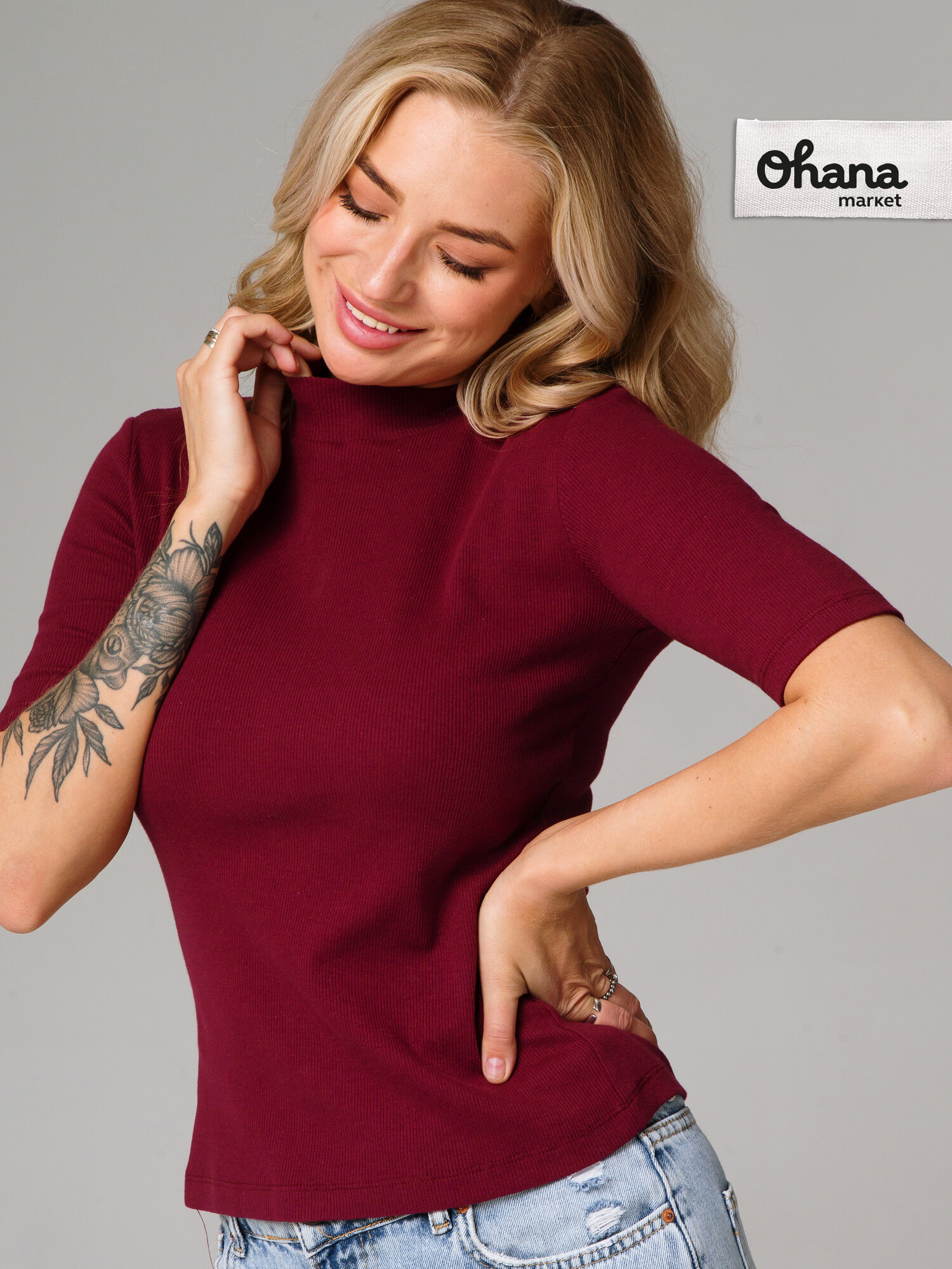 Водолазка Ohana market с коротким рукавом