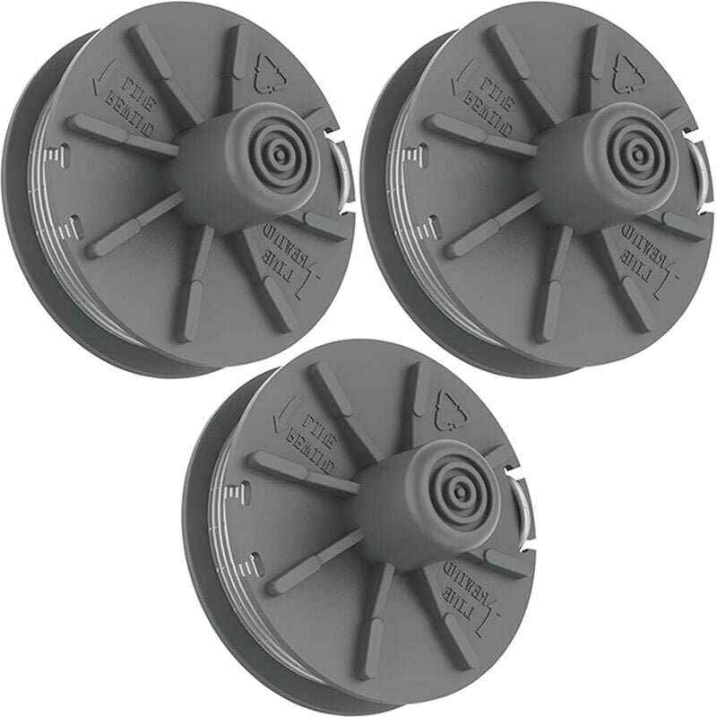 Катушка с режущей леской 3 катушки для турботриммера Strimmer 5307-20 сменная катушка для триммера Gardena длиной 6 м