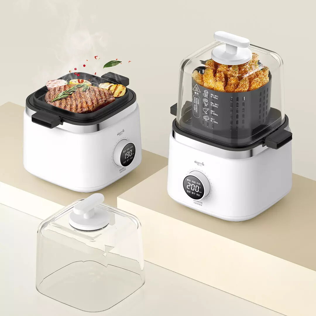 Картинки Фритюрница Xiaomi Deerma Visualization Air Baked Fried Cup White (DEM-KZ200)