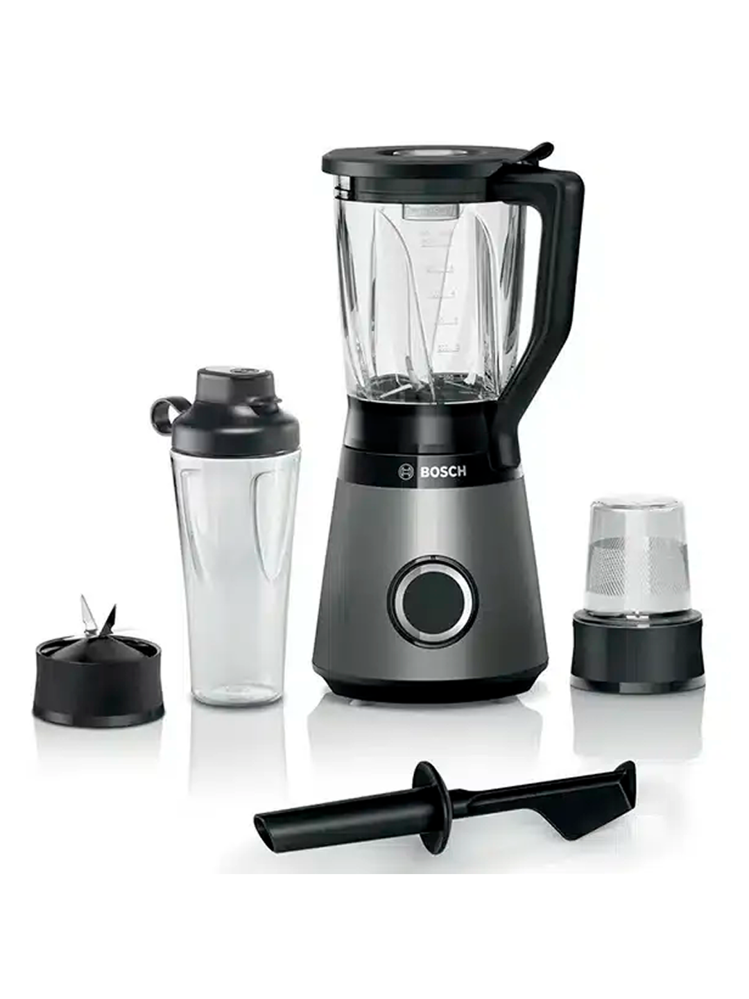 Стационарный блендер BOSCH MMB6177S Мощность 1200 Вт, скоростей 2, Импульсный, Туброрежим, Емкость 1.5 литра.