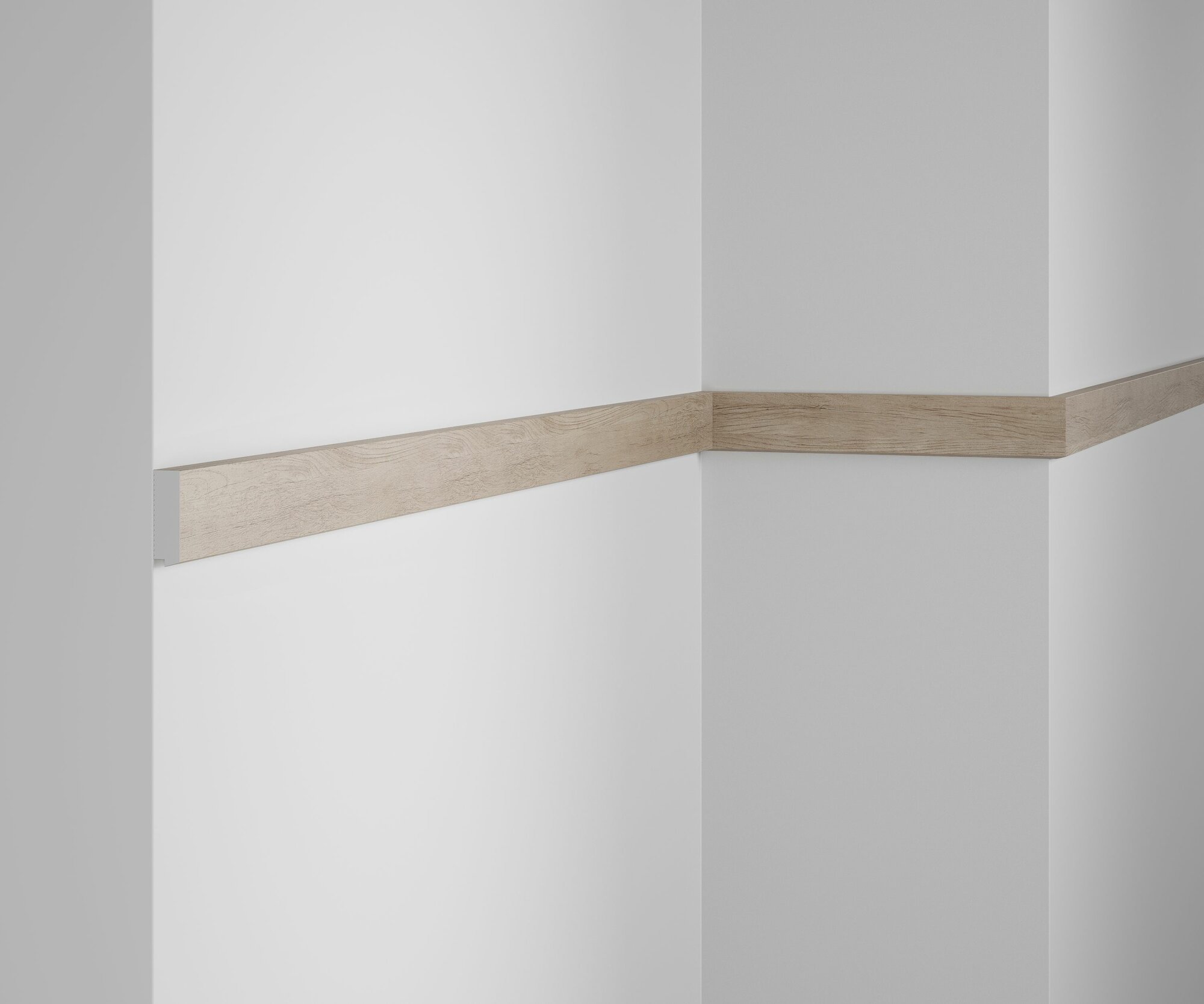 Молдинг финишный для панели VR118 E082 38х12х2800мм дуб Кера  Экополимер EVROPLINT VR702 E082