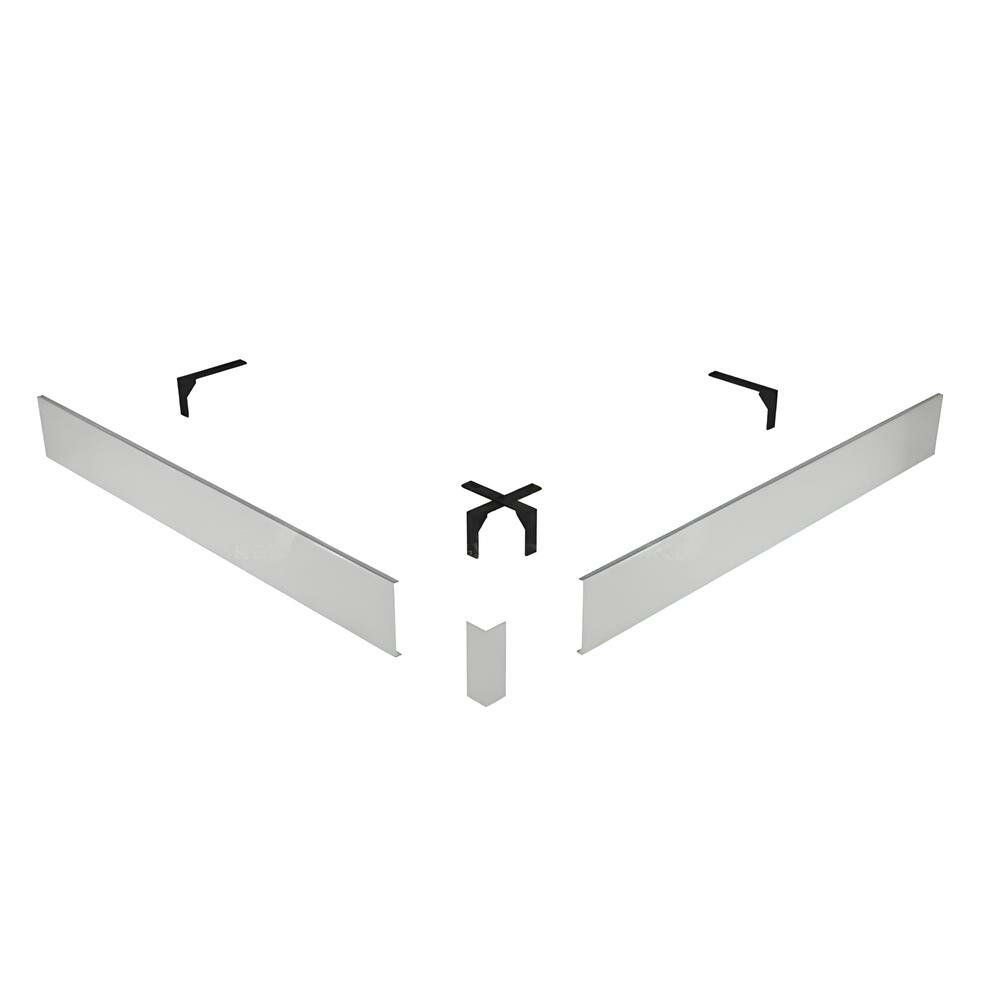 Экран декоративный для душевого поддона RGW NG-01 GWS 1000×1000 мм высота 100 мм алюминий