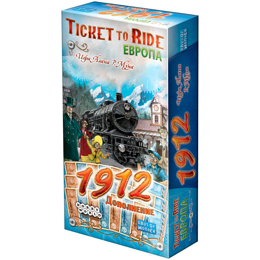 Настольная игра HOBBY WORLD Дополнение для настольной игры HOBBY WORLD Ticket to Ride. Европа: 1912