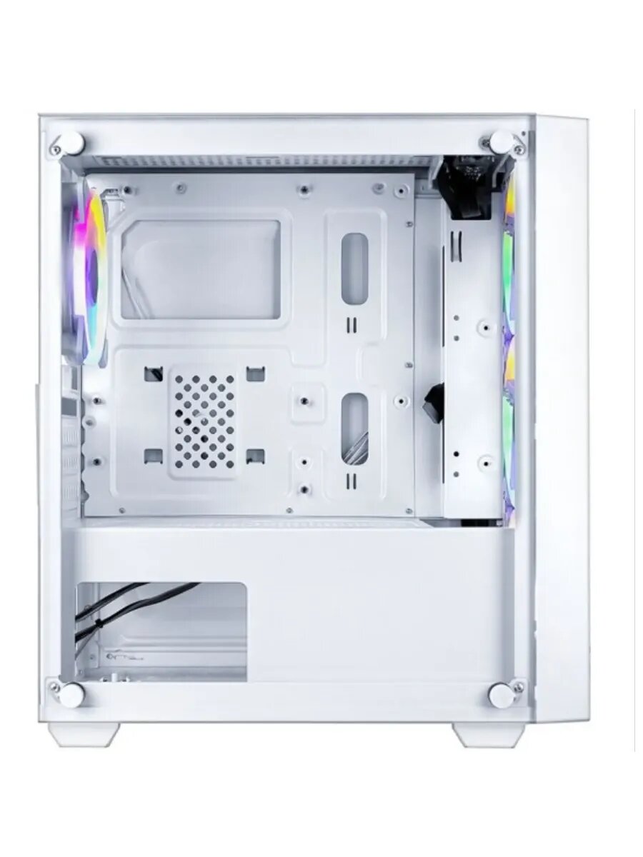Корпус для ПК CL620 mATX FAN 4*12FRGB Белый — фото 1