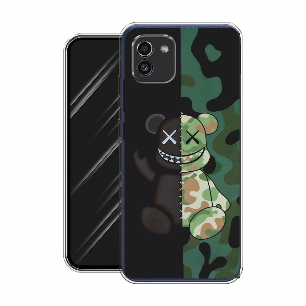 Чехол на Samsung Galaxy A03 / Самсунг Галакси А03 с принтом "KAWS 23 февраля 1" — фото 1