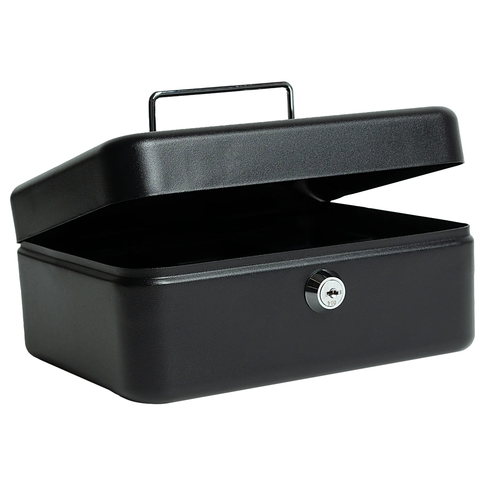 Кэшбокс ключевой замок 200х160х90 мм черный