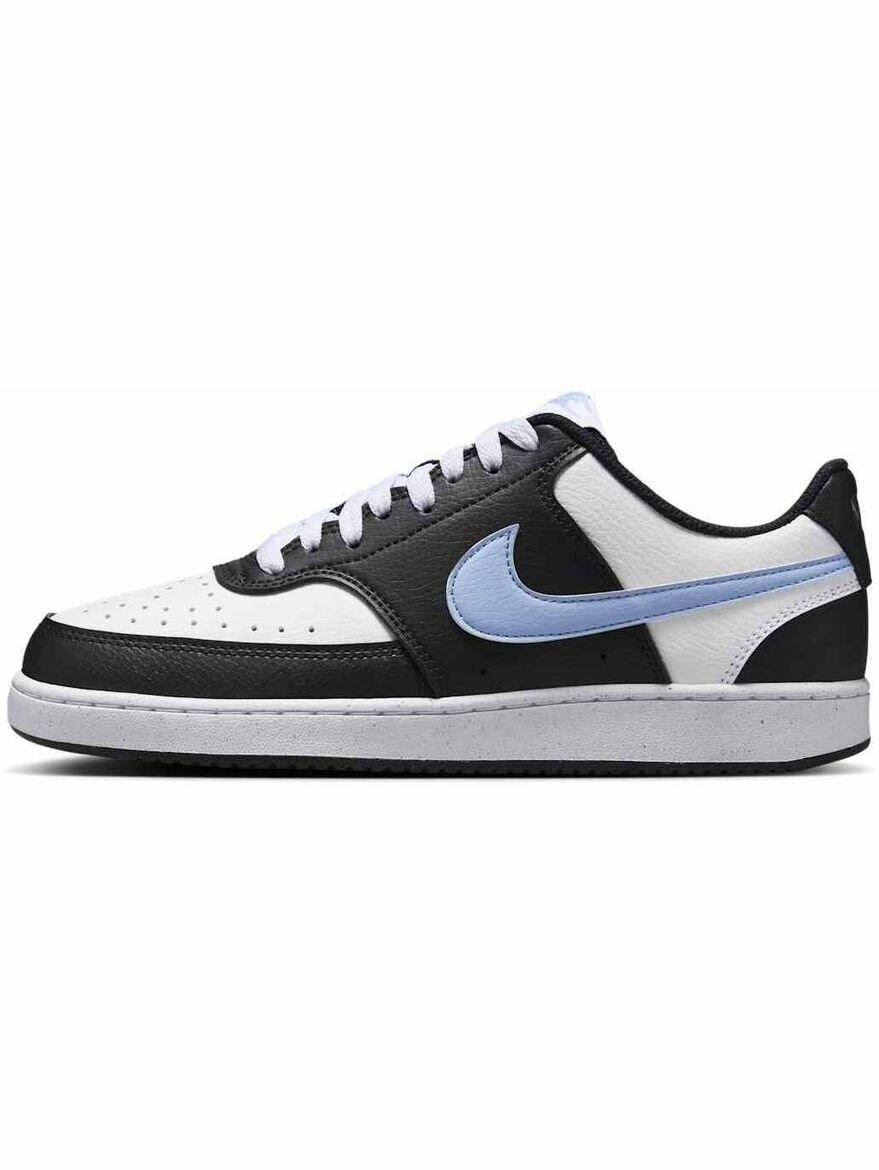Кеды NIKE Court Vision Low Next Nature, полнота F, размер 8 US, черный, белый