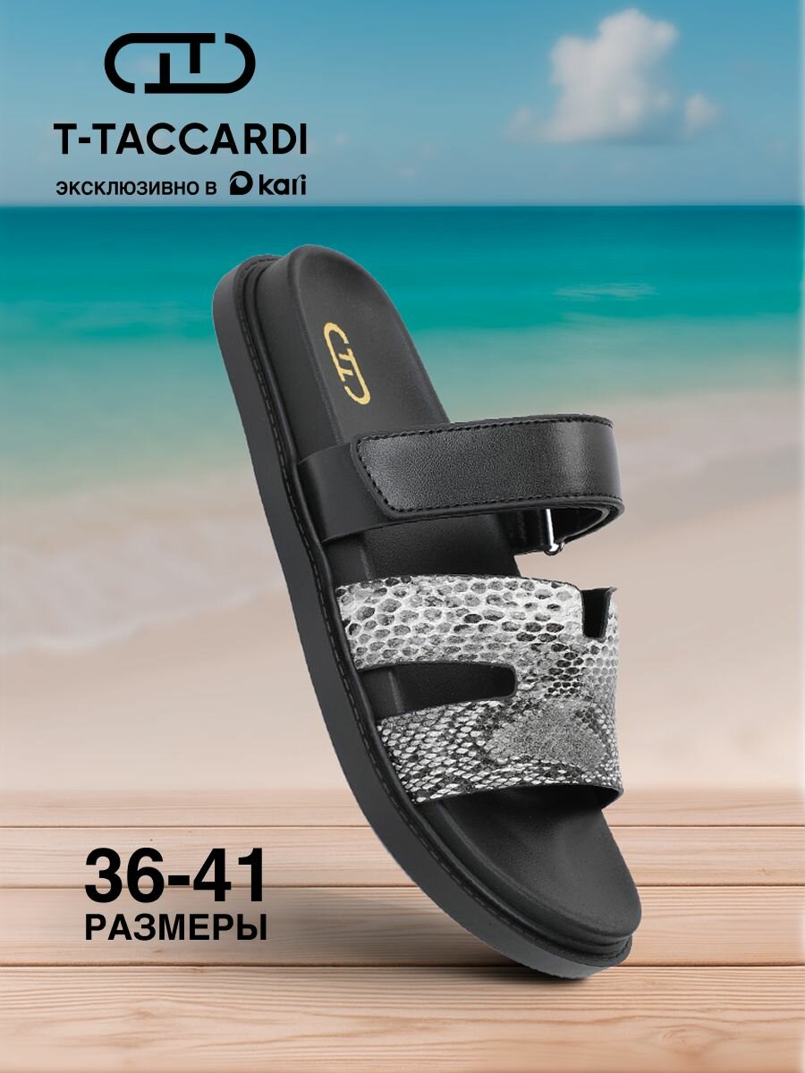 Шлёпанцы T.Taccardi Весна-лето 2025, размер 39, зеленый