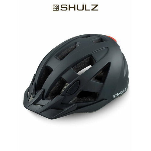 Шлем SHULZ ALEX Чёрный, с маячком, с регулировкой размера, 58-61 см, (L)