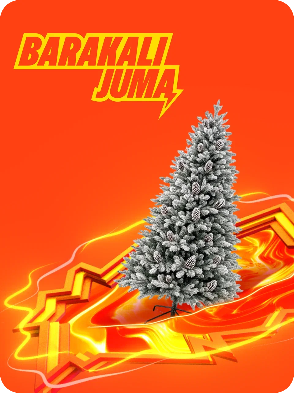 Искусственная заснеженная новогодняя ёлка 120-180 см — пушистая, с плотными ветками и волшебным зимним декором