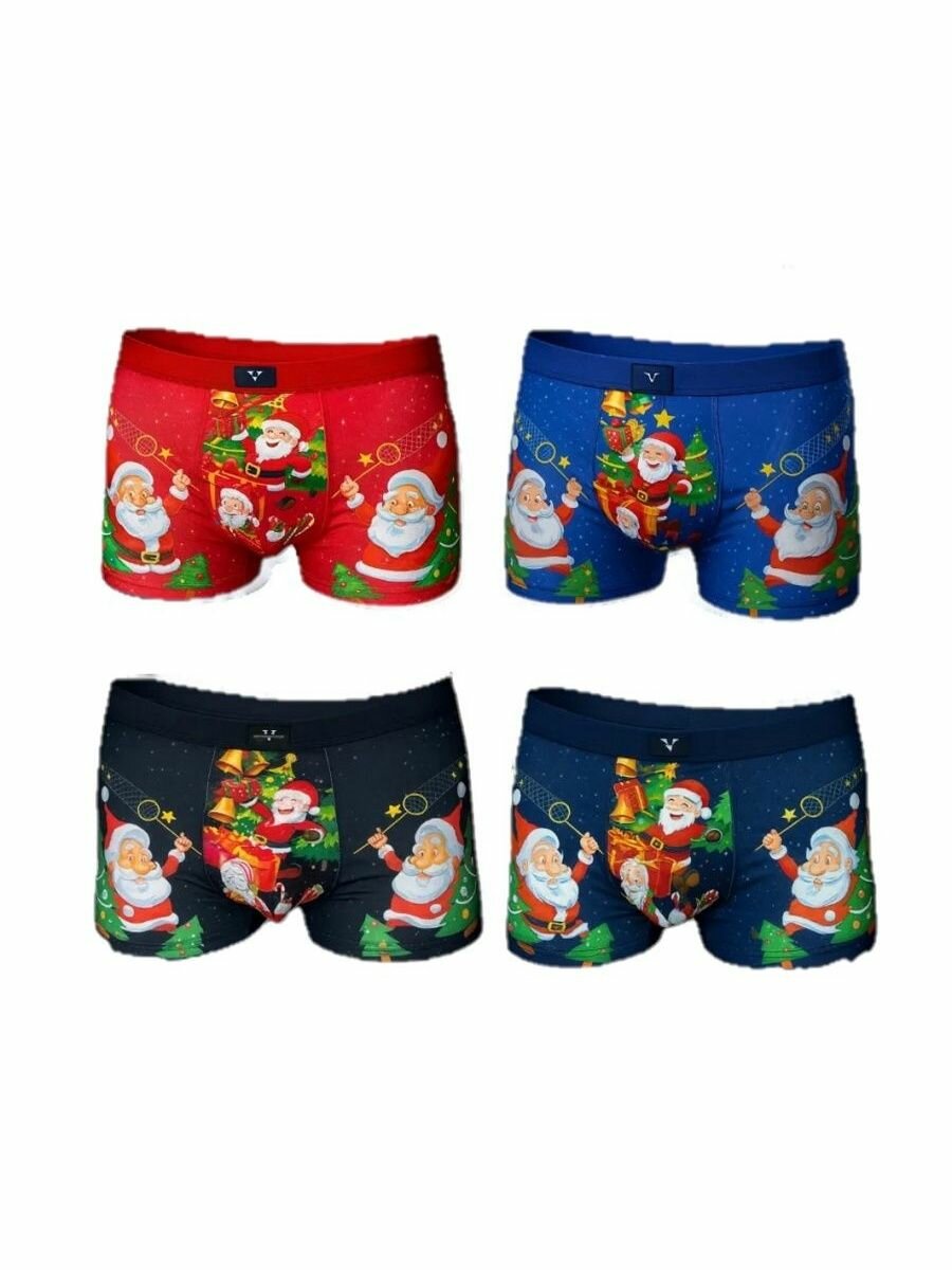 Мужские трусы, боксеры новогодние, подарочные