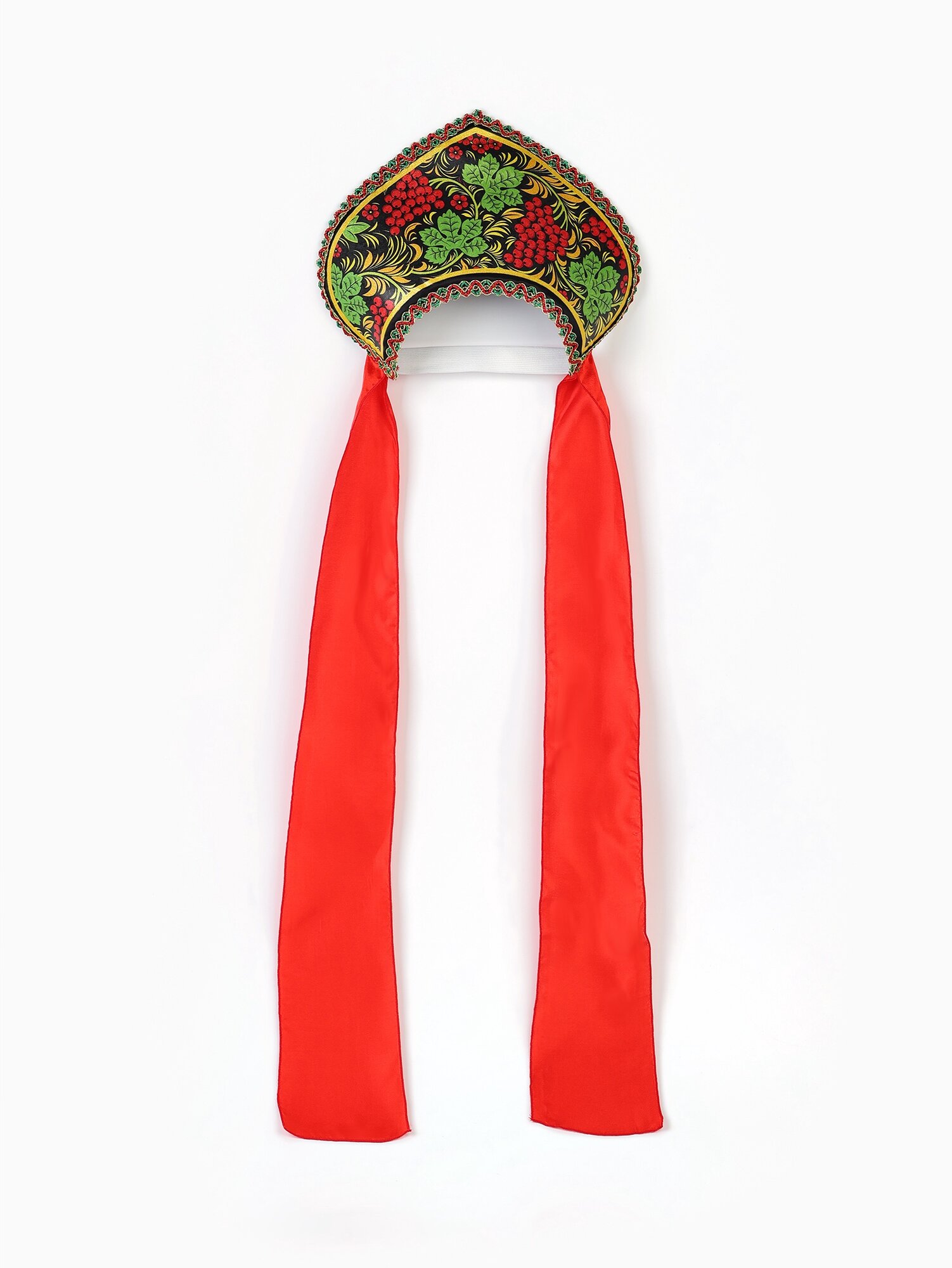 Карнавальный кокошник «Гроздья рябины» русский народный головной убор