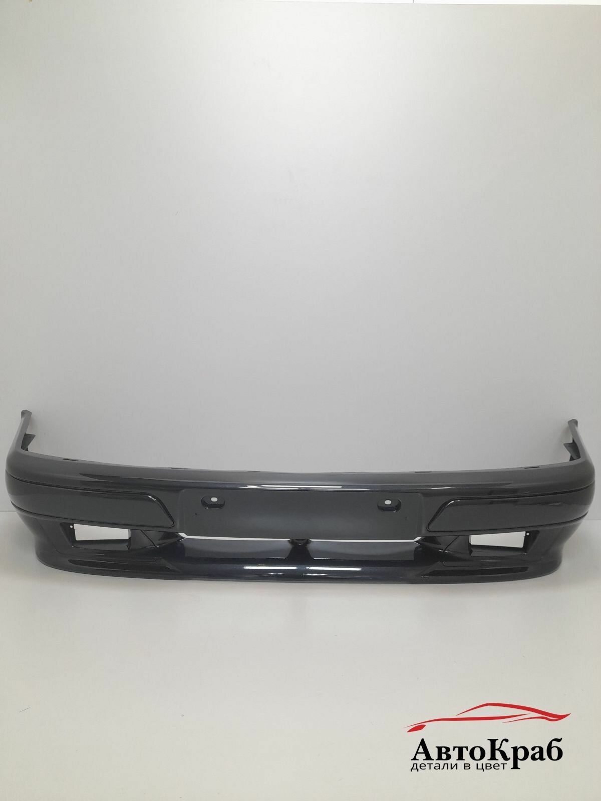 Бампер передний в цвет для ВАЗ 2113 2114 2115 спорт 606 - млечный путь черный