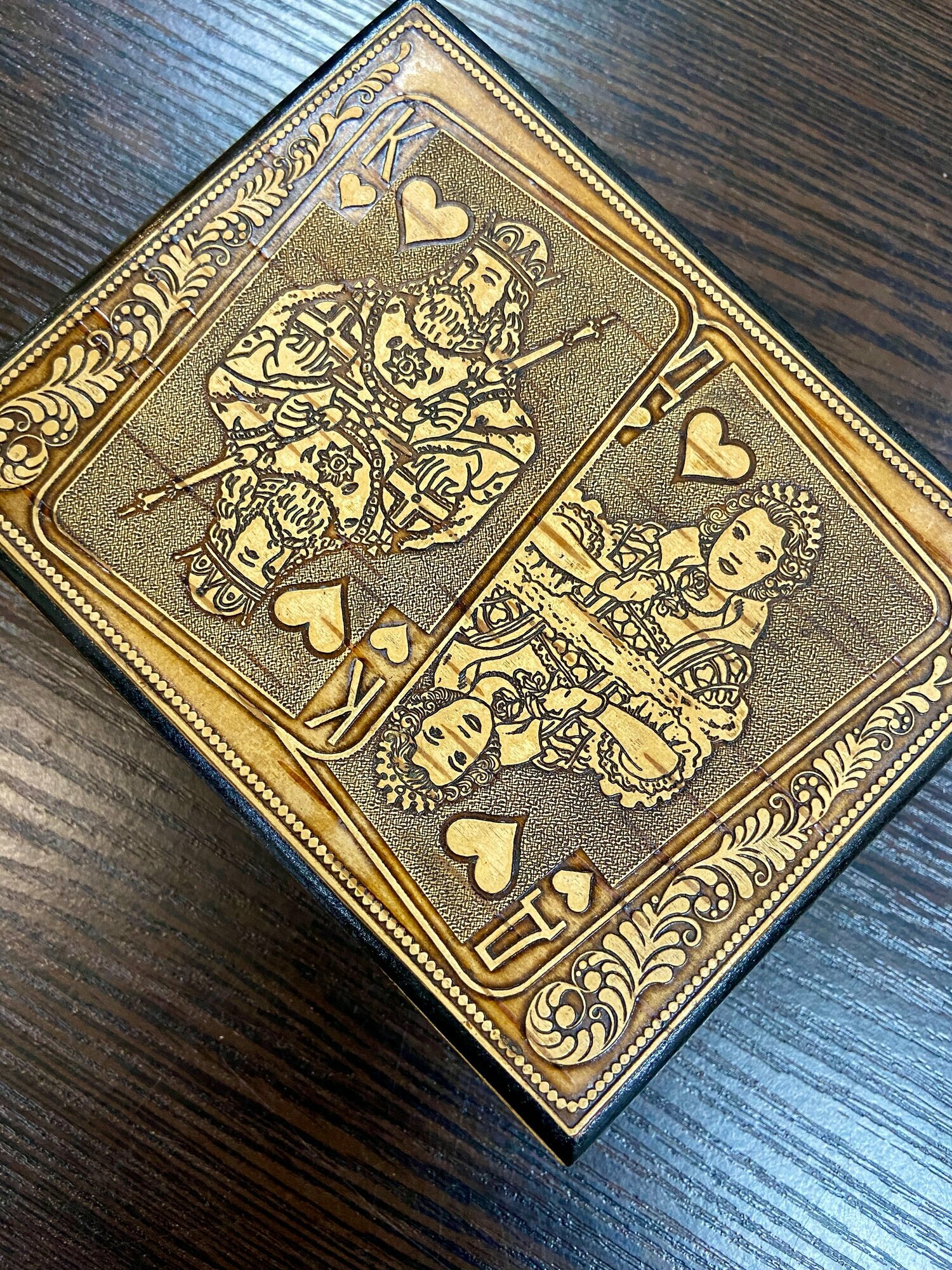 Шкатулка для карт Береста