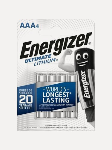 Изображение товара Батарейка мизинчиковая Energizer "Ultimate Lithium" FR03, AAA, 76 г, 4 шт