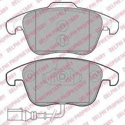 Колодки тормозные DELPHI LP2110 передние датчик VW Tiguan 1.4 TSI, 2.0 TDI, TFSI 09, 07-