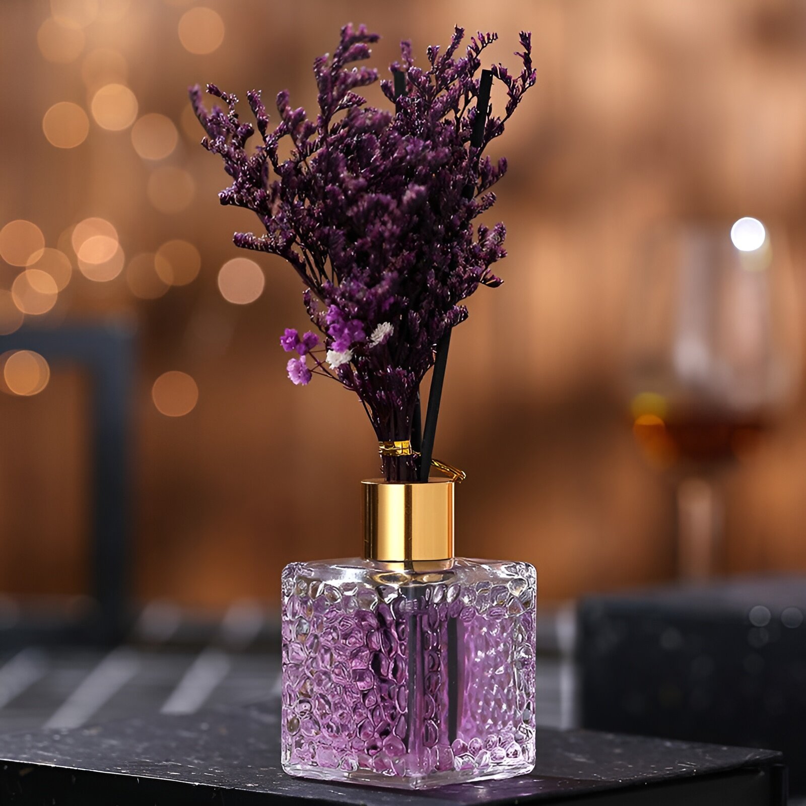 Подарочный набор на 8 марта. Аромадиффузор фиолетовый "Лаванда"