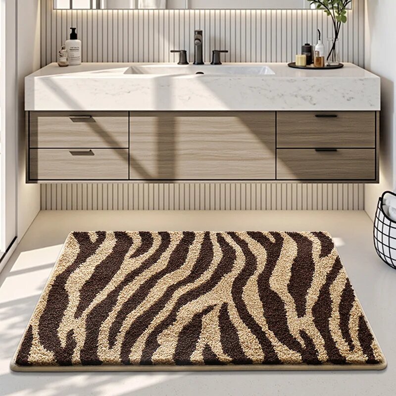 Коврик для ванной Zebra Stripe Brown 50x80 см