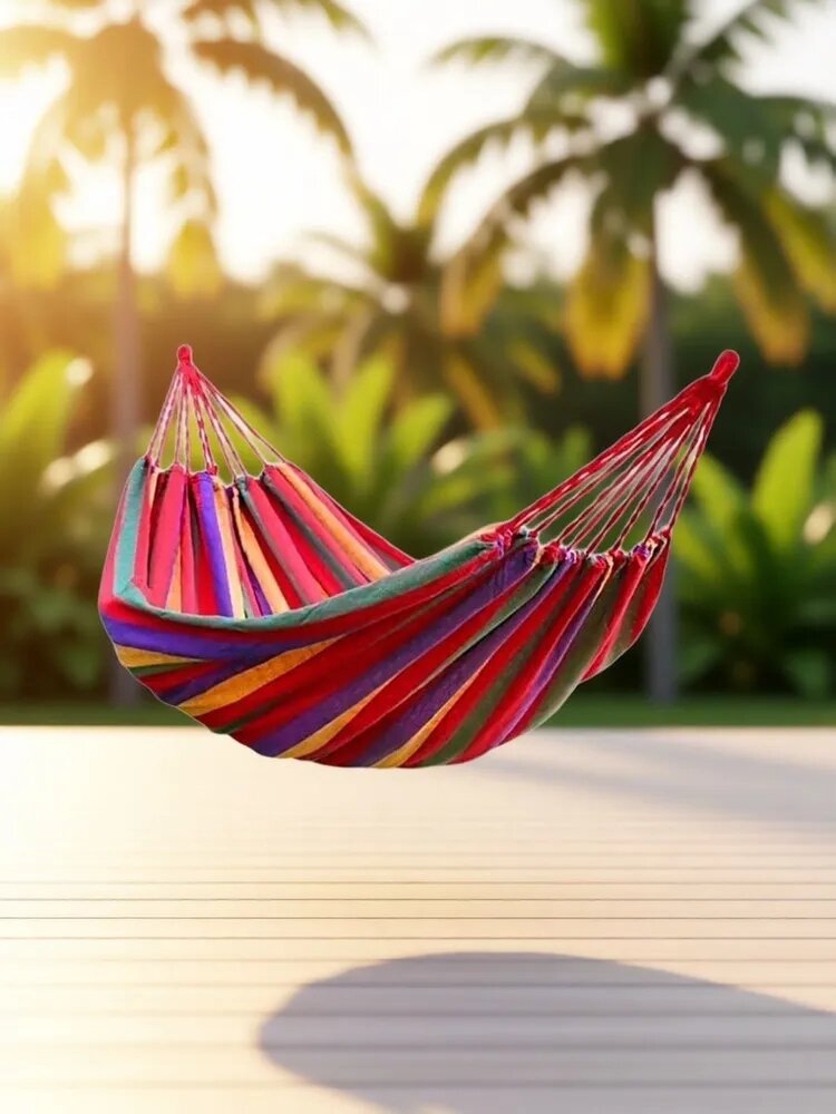 Гамак Kampfer "Summer Rest", подвесной, красный, 190x150х40х20х15 см