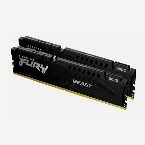 Изображение товара Оперативная память Kingston Fury Beast черная DDR5 DIMM 16Gb (2х8Гб) 5600 МГц, 44 800 МБ/с