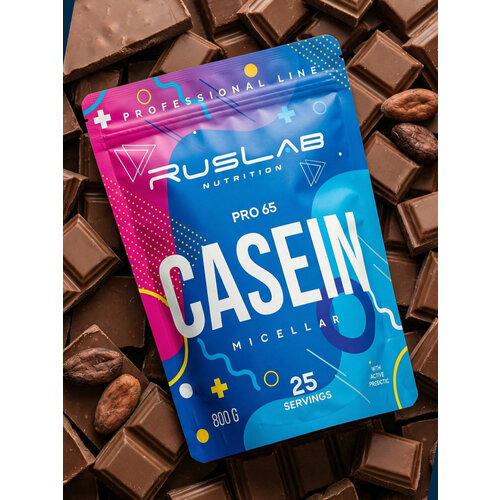 Казеиновый протеин CASEIN PRO 65, белковый коктейль (800 гр), вкус шоколад