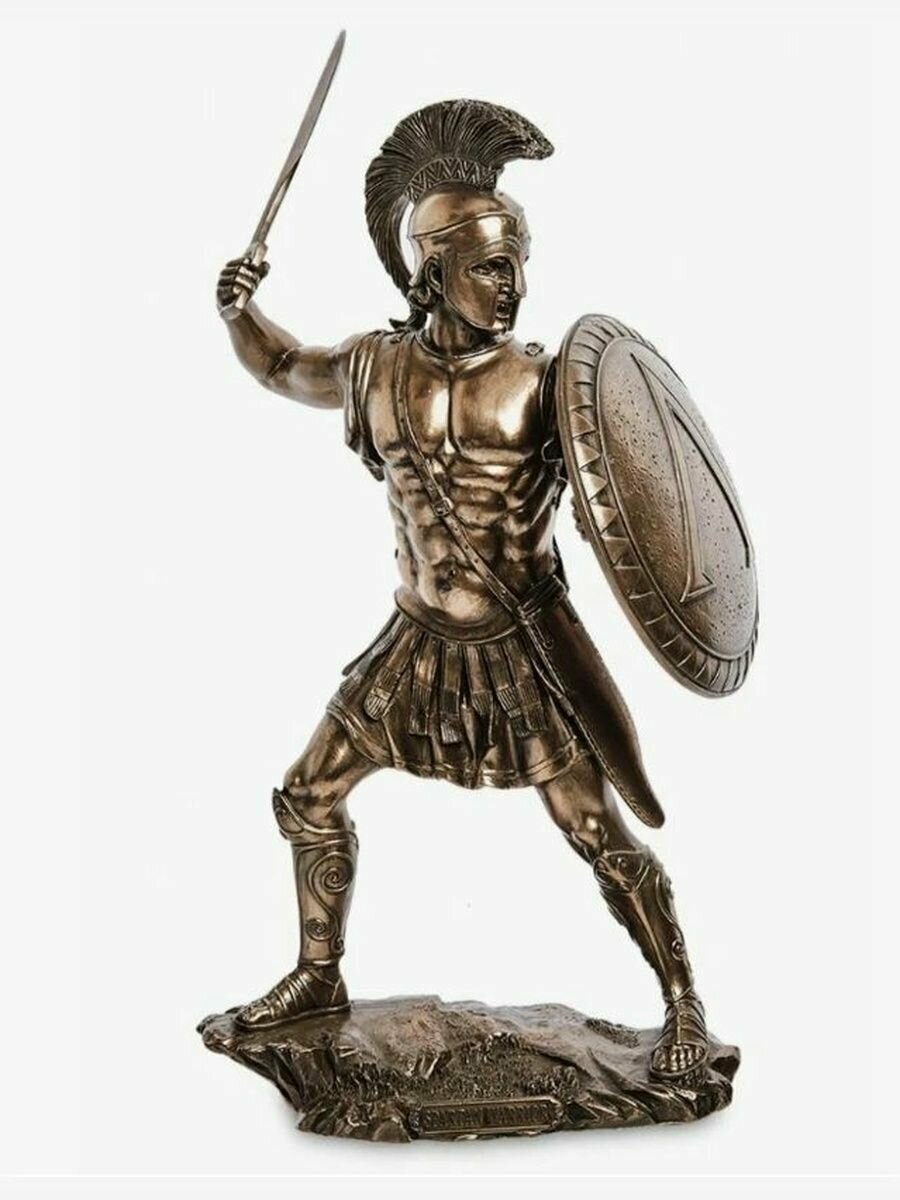Статуэтка Спартанский воин, 32.5*16*8,5 см, материал полистоун — фото 1