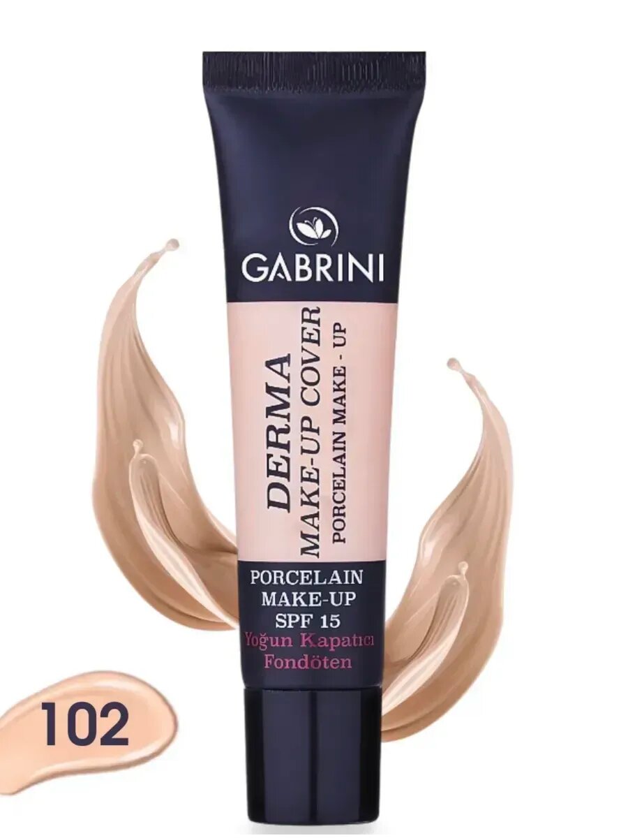 Тональный крем Gabrini Derma Make‑Up Cover, с SPF 15, тон 102, 40 мл.