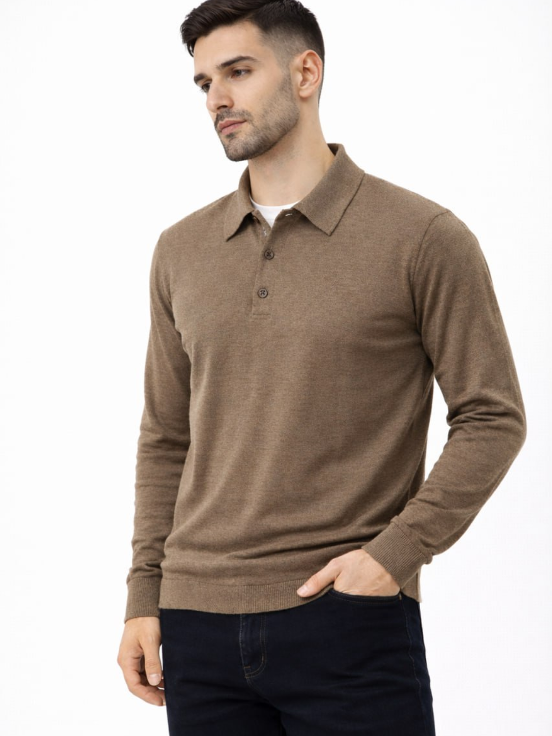 Свитер  1, размер 2XL, , бежевый — фото 1