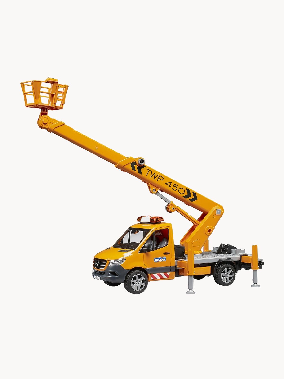 Подъемник Bruder Mercedes Sprinter с корзинным подъемником 02679, оранжевый