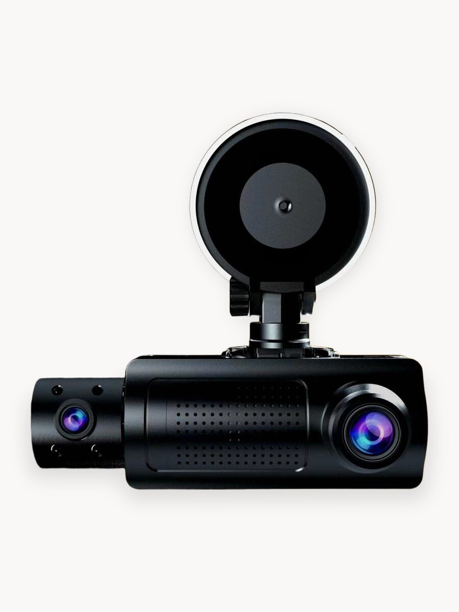 Видеорегистратор автомобильные с камерой заднего вида и салона / Регистратор автомобильный с Wi-Fi full hd 1080 3в1